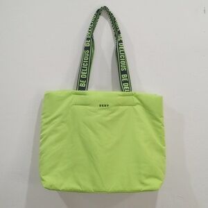 DKNY Be Delicious Neon Green Tote Shopper Sac